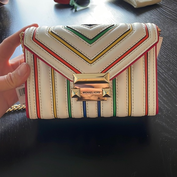 MICHAEL Michael Kors Bags Michael Kors Rainbow Crossbody W Gold Chain Strap Poshmark